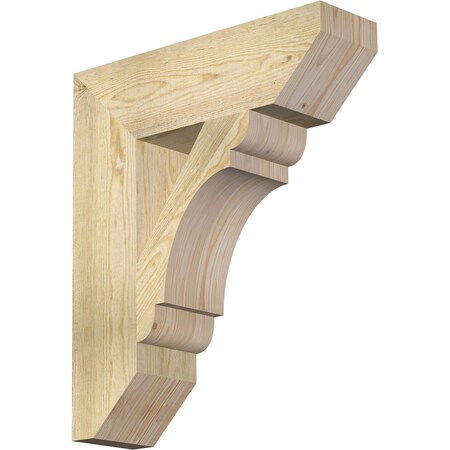 Ekena Millwork Olympic Slat Rough Sawn Bracket, Douglas Fir, 6"W x 22"D x 26"H BKT06X22X26OLY06RDF